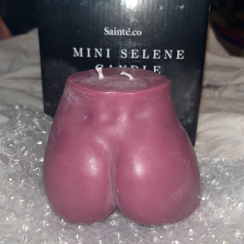 Sainté.co Mini Selene Candle Mahogany unscented NIB